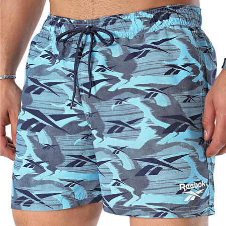 Spodenki sportowe męskie Reebok Swim Short Zeke szorty na lato niebieskie (71067BL)