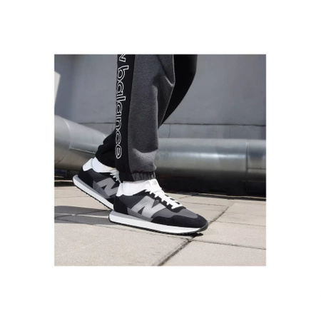 Sneakersy sportowe męskie New Balance 237 ze skóry zamszowej czarne (MS237RC)