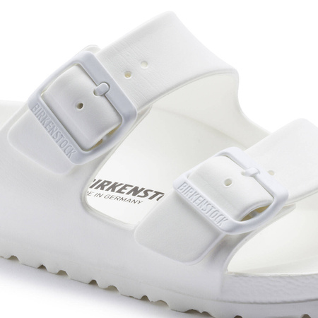 Klapki na lato damskie/męskie Birkenstock Arizona Essentials EVA White regular szerokie (0129441)