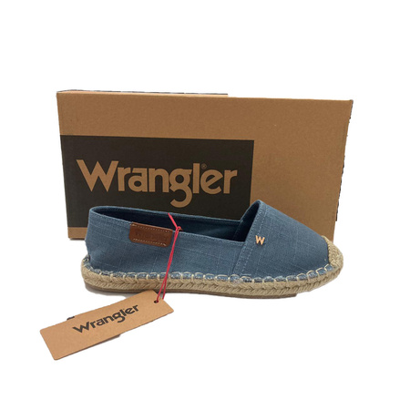 Espadryle damskie Wrangler Nancy C Women Low niebieskie (20241049-20G)