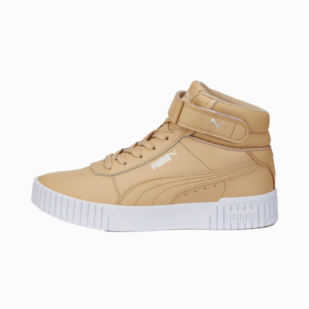 Wyprzedaż - Buty sportowe damskie Puma Carina 2.0 Mid wysokie beżowe (385851-04)