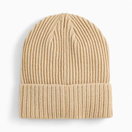 Czapka zimowa damska/męska Puma Classic Cuff Beanie beżowa (024826-03)