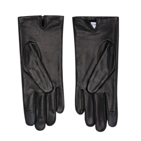 Rękawiczki Calvin Klein Re-lock Debossed Leather Gloves W (K60K609975)