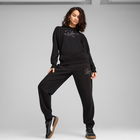 Bluza damska Puma Ess Script Comfort Hoodie czarna (684983 01)