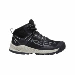 Buty trekkingowe damskie KEEN NXIS EVO MID WP BLACK/BLUE GLASS wodoodporne i oddychające (KE-1025911)