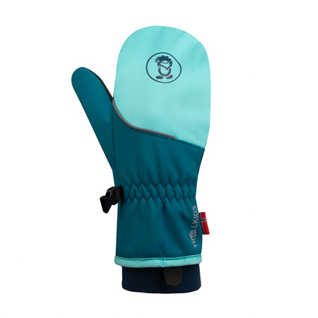 Rękawice softshell Trollkids Kids Trolltunga Mitten dla chłopca/dziewczynki (368-127)