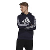 Bluza z kapturem męska Adidas Performance M BL3S FL HD duże logo na środku granatowa (H14642)