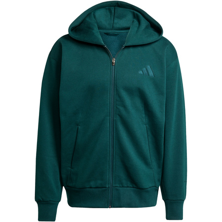Bluza męska adidas ALL SZN Fleece Full-Zip zielona (JX5101)