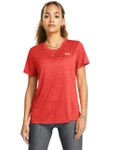 Koszulka treningowa damska UNDER ARMOUR Tech™ Twist oddychająca czerwona (1384230-814)