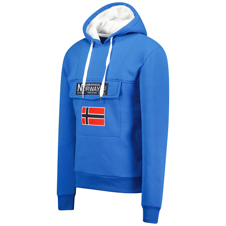 Bluza Geographical Norway GADRIEN BLUE-WHITE DB MEN 054 błękit królewski / biały męska (WW6115H/GN-Royal Blue / White)
