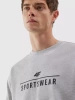 Bluza sportowa męska 4F 4FAW23TSWSM692-27M grey klasyczna nierozpinana z logo szara ( 4FAW23TSWSM692-27M)