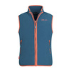 Kamizelka polarowa dziecięca dla chłopca/dziewczynki Trollkids Kids Arendal Vest atlantic blue/glow orange (134-197)