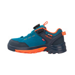 Wodoodporne buty turystyczne dziecięce dla chłopca/dziewczynki Trollkids Kids Gjende Hiker Low atlantic blue/dark navy/glow orange (662-197)