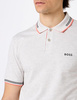 Koszulka Polo męska BOSS Paul Light/Pastel Grey slim fit szara (50506193-056)