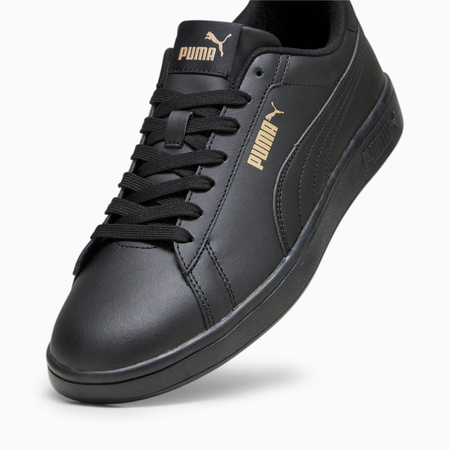 Wyprzedaż - Buty sportowe damskie Puma Smash 3.0 L Black Gold Pu softsoam+ czarne (390987-10)