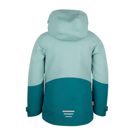 Kurtka przeciwdeszczowa dziecięca dla dziewczynki Trollkids Girls Skaland Jacket glacier green/teal (441-319)