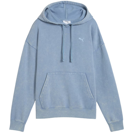 Bluza damska Puma ESS Elevated Relaxed Wash Hoodie niebieska (688103 34)