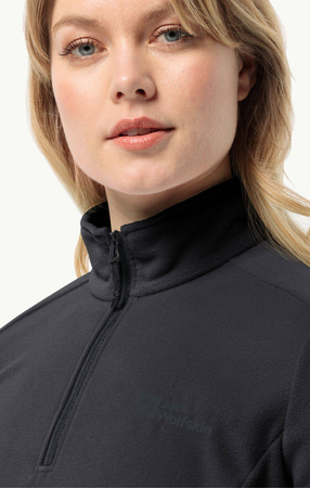 Wyprzedaż - Bluza polarowa damska Jack Wolfskin Taunus HZ W czarna (1709532_6000)