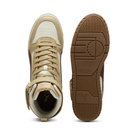 Sneakersy męskie Puma RBD Game WTR wysokie za kostkę zimowe skórzane białe (387604-09)