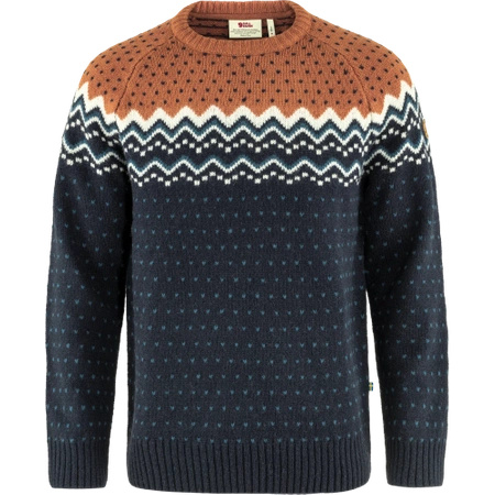 Sweter męski Fjällräven Övik Knit Sweater M Dark Navy-Terracotta Brown (F81829-555-243)