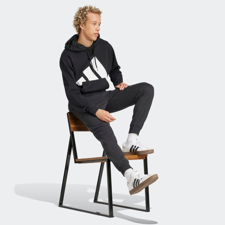 Spodnie męskie adidas Essentials Big Logo French Terry czarne (IN6163)