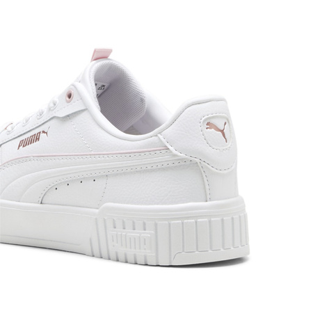 Wyprzedaż - Buty sportowe damskie Puma Carina 2.0 Lux sneakersy skórzane białe (395017-05)