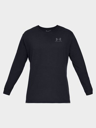 Wyprzedaż - Koszulka sportowa z długim rękawem męska Under Armour Sportstyle Left Chest longsleeve (1329585-001)