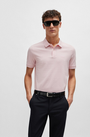 Koszulka Polo męska BOSS Pallas Light/Pastel Pink regular fit różowa (50468301-688)