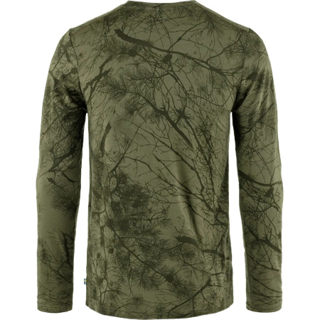 T-shirt męski Fjällräven Värmland Wool LS M Green Camo (F86673-626)