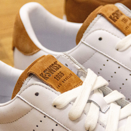 Buty sportowe męskie K-Swiss Lozan Klub LTH sneakersy tenisówki białe skórzane (07263-987-M)