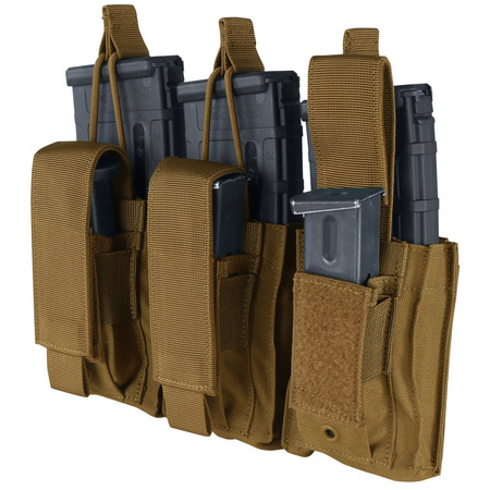 Condor - Ładownica Kangaroo Mag Pouch Gen II na magazynek AR-15 i pistoletowy - Potrójna - Czarna (191233-002)