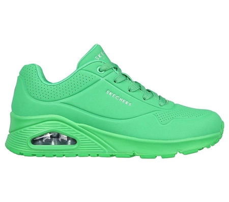 Sneakersy damskie Skechers Uno-Stand On Air buty sportowe zielone (73690-GRN)