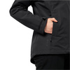 Wyprzedaż - Kurtka trekkingowa damska Jack Wolfskin Geisshorn 3in1 JKT W wiatroszczelna czarna (1115601_6000)