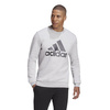 Męska bluza adidas Performance M MH BOS CREW FL szara (GC7337)