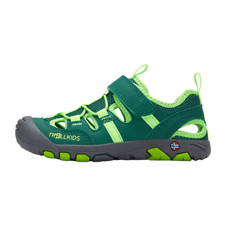 Sandały sportowe dziecięce dla chłopca/dziewczynki Trollkids Kids Kroksand Sandal dark green/light green (266-309)