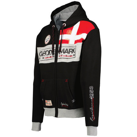 Bluza rozpinana męska Geographical Norway Flyer Danemark DB MEN 100 czarna (WU8426H/GNO/Black)