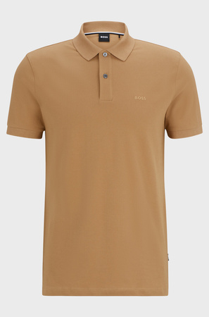 Koszulka Polo męska BOSS Pallas BEIGE regular fit beżowa (50468301-260)