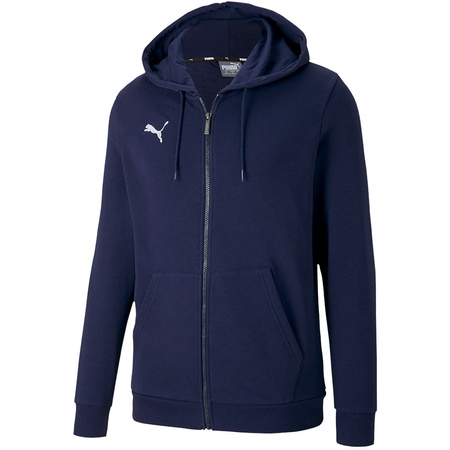 Bluza sportowa z kapturem męska Puma Team Goal 23 Casuals Hooded JK rozpinana granatowa (656708-06)