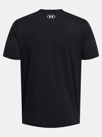 Wyprzedaż - Koszulka sportowa męska Under Armour Logo t-shirt treningowy czarny (1382911-001)