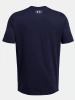 Koszulka sportowa męska Under Armour t-shirt bawełniana granatowa (57870/1382911-408)