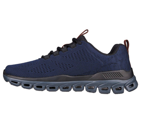 Wyprzedaż - Buty sportowe męskie Skechers Glide-Step Fasten Up sneakersy granatowe (232136-NVBK)