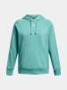 Bluza damska UNDER ARMOUR Rival Fleece z kieszenią kangurka turkusowa (1379500-482)