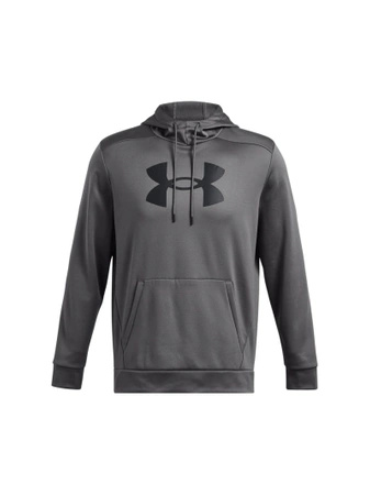 Wyprzedaż - Bluza z kapturem sportowa męska Under Armour UA Armour Fleece Big Logo HD szary (1379743-025)