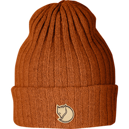 Czapka zimowa damska/męska Fjällräven Byron Hat Autumn Leaf wełniana brązowa (F77388-215)