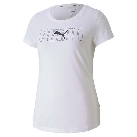Koszulka sportowa damska PUMA REBEL bawełniana z grafiką biała (583557-52)