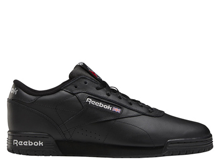 Wyprzedaż - Buty sportowe Reebok Ex-O-Fit Clean czarne z naturalnej skóry (AR3168/100000168)