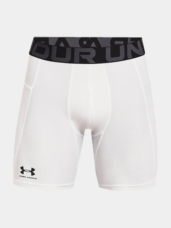 Spodenki kompresyjne męskie UNDER ARMOUR HeatGear® oddychające białe (1361596-100)