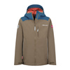 Kurtka przeciwdeszczowa dziecięca dla chłopca/dziewczynki Trollkids Kids Bergen Jacket mocca brown/atlantic blue/glow orange (610-822)