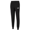 Wyprzedaż - Spodnie dresowe męskie Puma ESS LOGO PANTS TR dopasowany fason do codziennego użytku czarne (586716-01)