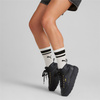 Sneakersy wysokie damskie Puma Karmen Mid buty na platformie z gładkiej skóry czarne (385857-02)